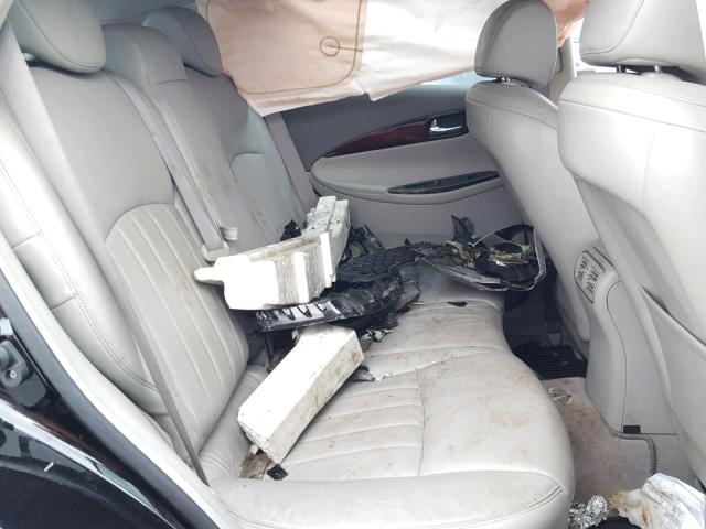 JNKAJ09F08M356458 - 2008 INFINITI EX35 BASE BLACK photo 6