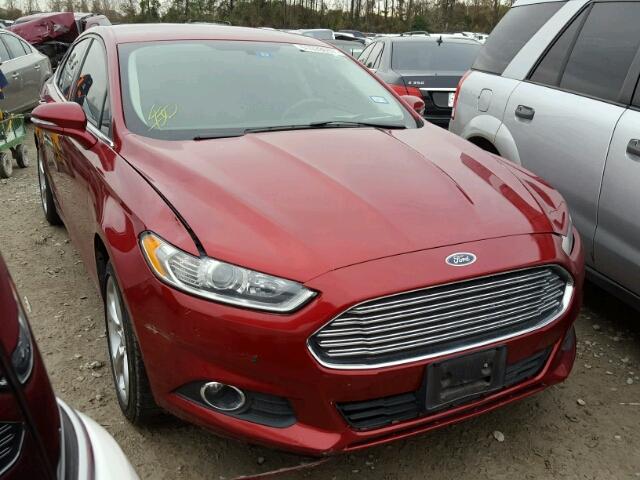 3FA6P0HD0FR150654 - 2015 FORD FUSION SE RED photo 1