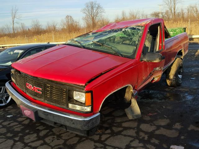 1GTDK14Z7MZ505187 - 1991 GMC SIERRA K15 RED photo 2