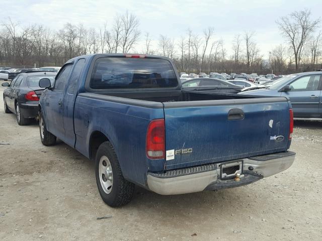 1FTZX17291NA67992 - 2001 FORD F150 TEAL photo 3