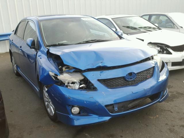 2T1BU4EE7AC410729 - 2010 TOYOTA COROLLA BA BLUE photo 1