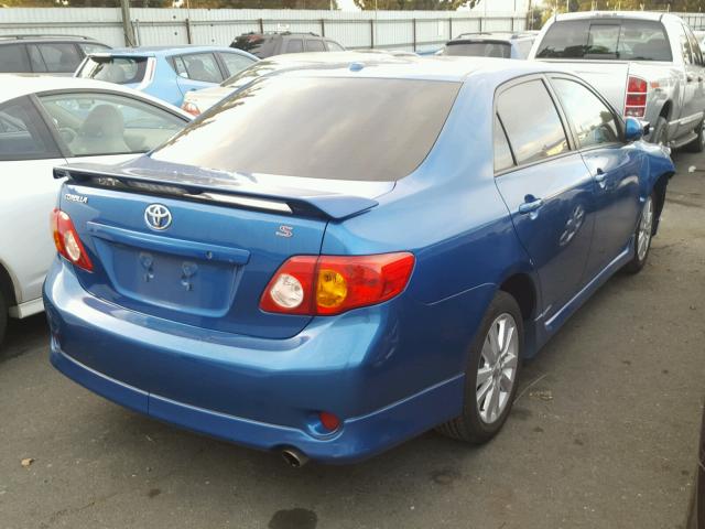 2T1BU4EE7AC410729 - 2010 TOYOTA COROLLA BA BLUE photo 4