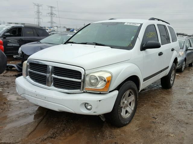 1D4HB48N46F125709 - 2006 DODGE DURANGO SL WHITE photo 2