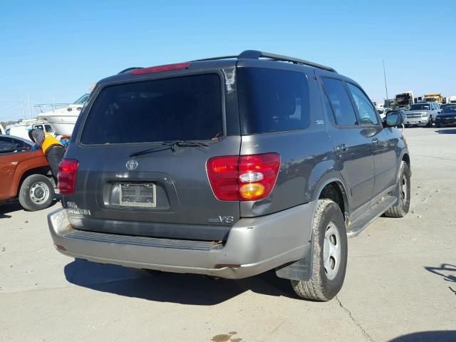 5TDZT34A84S236028 - 2004 TOYOTA SEQUOIA SR GRAY photo 4