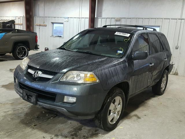 2HNYD18286H514549 - 2006 ACURA MDX GRAY photo 2