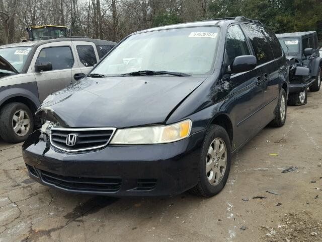 5FNRL18053B081088 - 2003 HONDA ODYSSEY EX BLACK photo 2