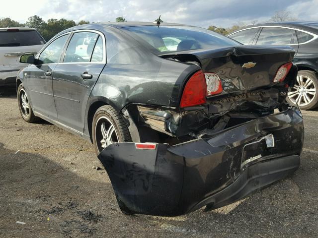 1G1ZH57B18F225291 - 2008 CHEVROLET MALIBU 1LT შავი ფოტო 3