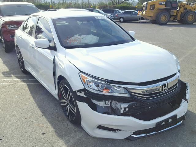 1HGCR2F14HA090890 - 2017 HONDA ACCORD SPO WHITE photo 1