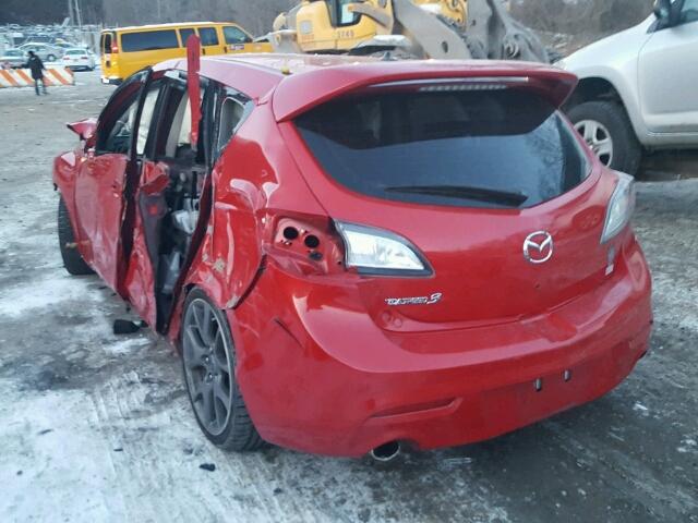 JM1BL1H41A1277782 - 2010 MAZDA SPEED 3 RED photo 3