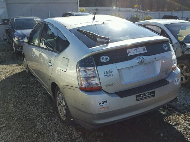 JTDKB20U040059511 - 2004 TOYOTA PRIUS SILVER photo 3