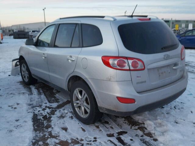 5XYZG3AB5BG035974 - 2011 HYUNDAI SANTA FE G SILVER photo 3