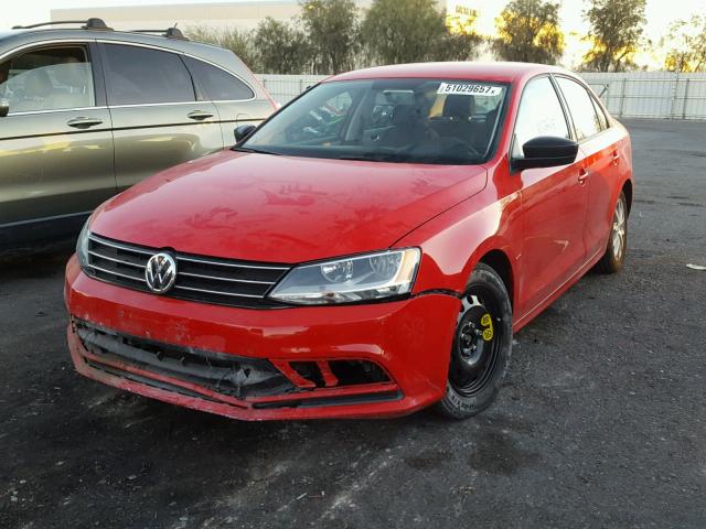 3VWD17AJ7FM287175 - 2015 VOLKSWAGEN JETTA SE RED photo 2