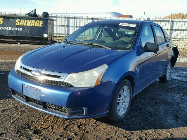 1FAHP35N28W161212 - 2008 FORD FOCUS SE BLUE photo 2