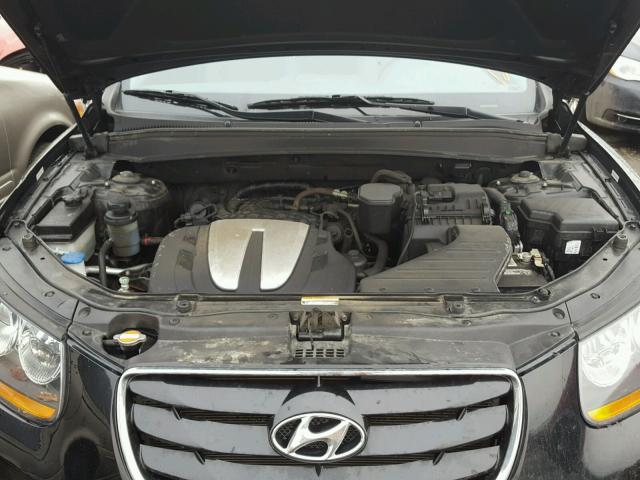 5NMSHDAG6AH356099 - 2010 HYUNDAI SANTA FE S BLACK photo 7