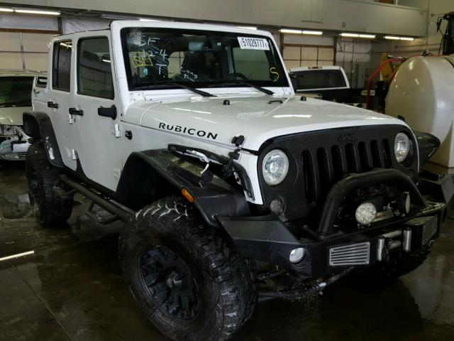 1C4HJWFG8EL262006 - 2014 JEEP WRANGLER U WHITE photo 1