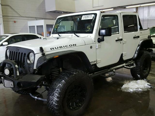 1C4HJWFG8EL262006 - 2014 JEEP WRANGLER U WHITE photo 2