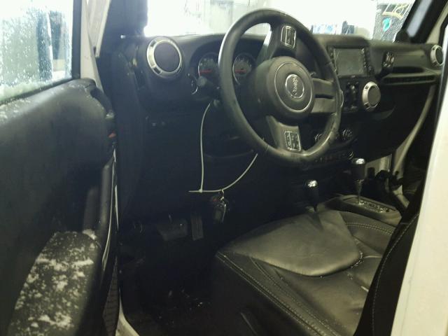 1C4HJWFG8EL262006 - 2014 JEEP WRANGLER U WHITE photo 9