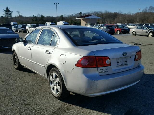 KNAGE123085257281 - 2008 KIA OPTIMA LX SILVER photo 3