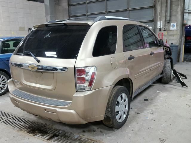 2CNDL13F756109709 - 2005 CHEVROLET EQUINOX LS GOLD photo 4