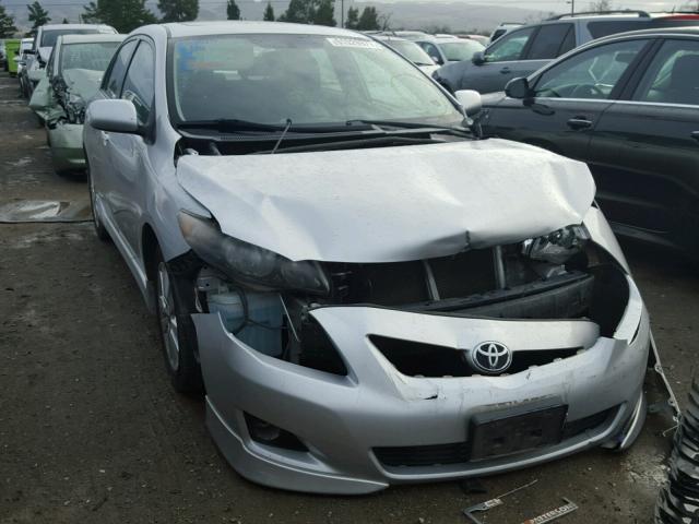 1NXBU4EE8AZ312372 - 2010 TOYOTA COROLLA BA SILVER photo 1