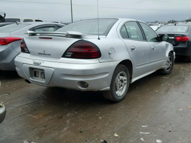 1G2NE52E05M189850 - 2005 PONTIAC GRAND AM S SILVER photo 4