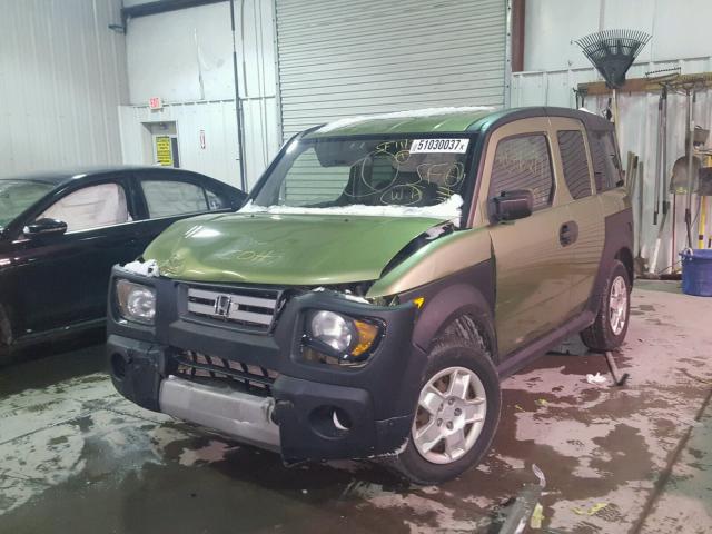 5J6YH283X8L012361 - 2008 HONDA ELEMENT LX GREEN photo 2