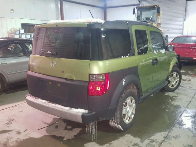 5J6YH283X8L012361 - 2008 HONDA ELEMENT LX GREEN photo 4