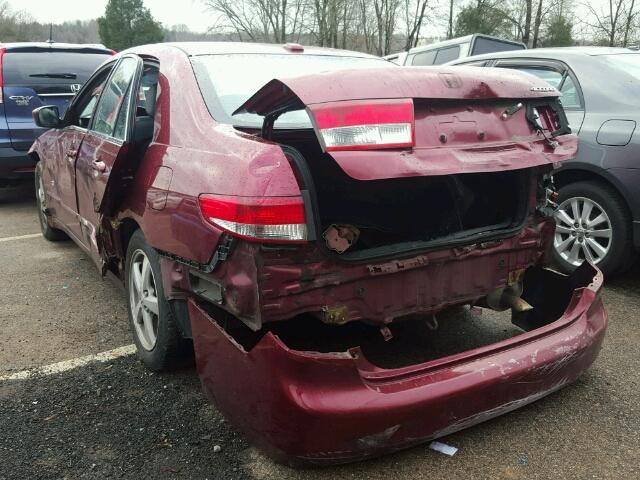 1HGCM56834A105516 - 2004 HONDA ACCORD EX BURGUNDY photo 9