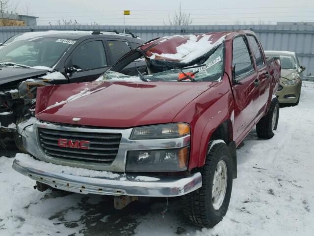 1GTDT136148187173 - 2004 GMC CANYON RED photo 2