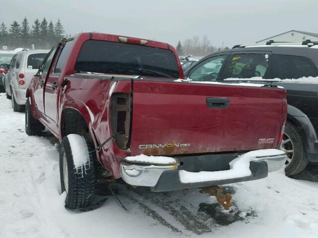 1GTDT136148187173 - 2004 GMC CANYON RED photo 3