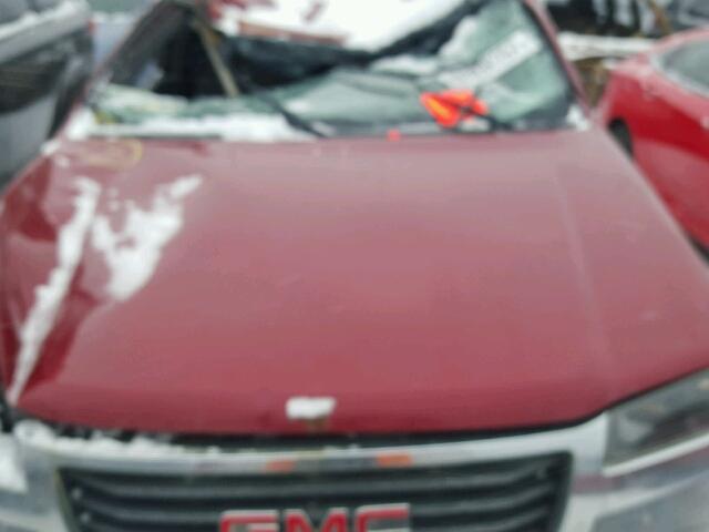 1GTDT136148187173 - 2004 GMC CANYON RED photo 7