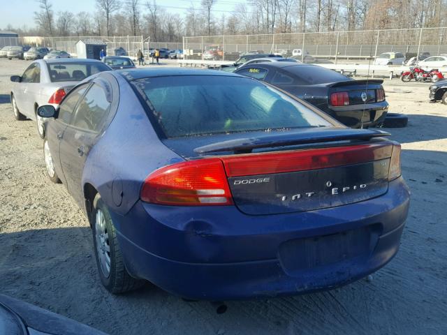 2B3HD46R54H675477 - 2004 DODGE INTREPID S BLUE photo 3