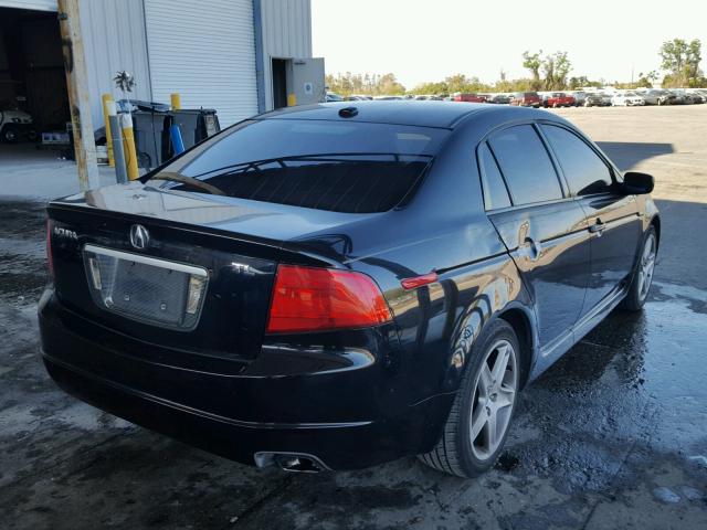 19UUA66224A005146 - 2004 ACURA TL BLACK photo 4