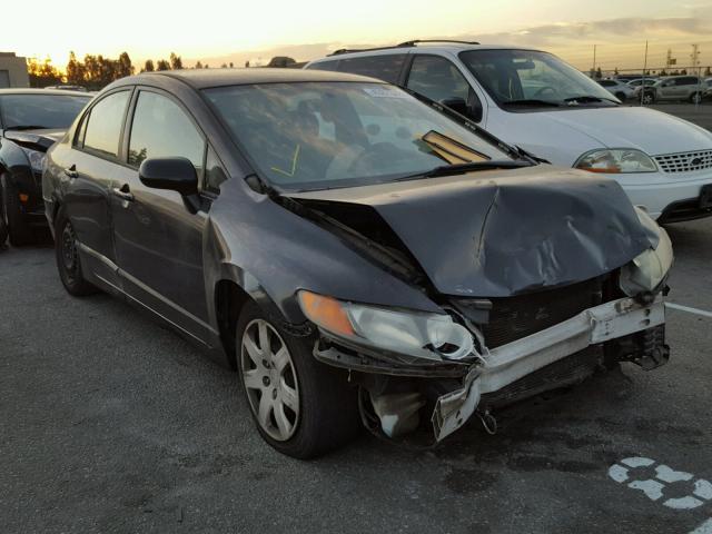 1HGFA16506L084393 - 2006 HONDA CIVIC LX BLACK photo 1