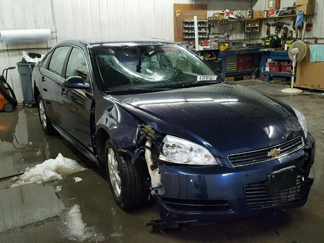 2G1WS57M691236446 - 2009 CHEVROLET IMPALA POL BLUE photo 1