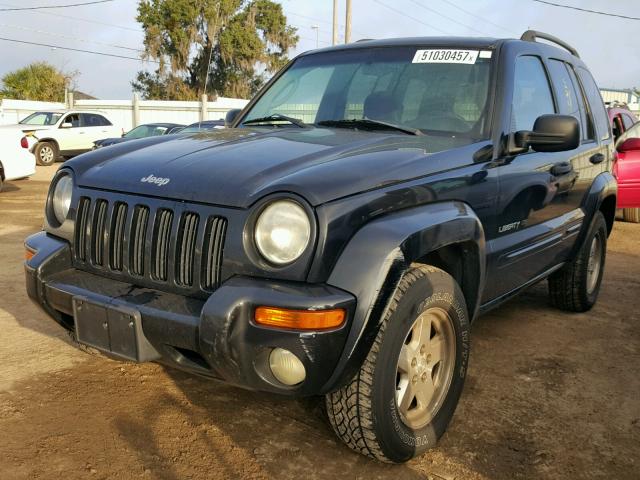 1J4GL58K33W646167 - 2003 JEEP LIBERTY LI BLACK photo 2