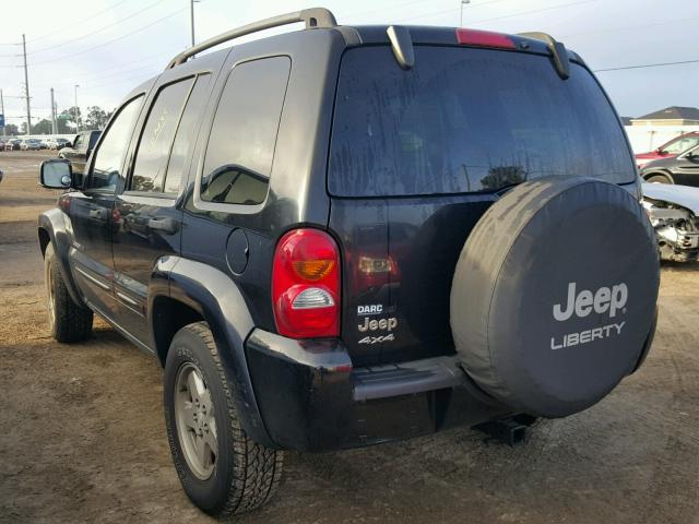 1J4GL58K33W646167 - 2003 JEEP LIBERTY LI BLACK photo 3