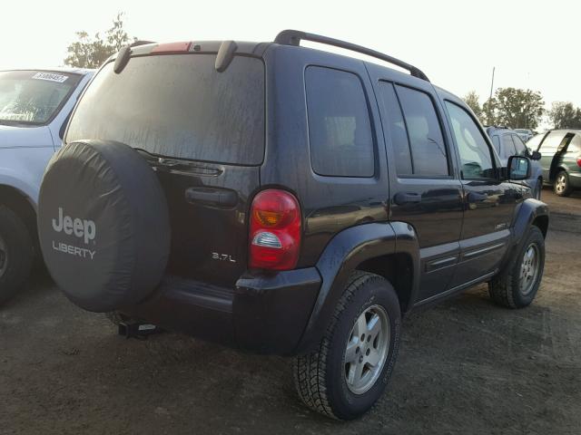 1J4GL58K33W646167 - 2003 JEEP LIBERTY LI BLACK photo 4