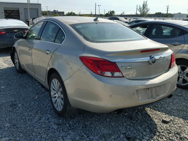 2G4GS5EV9D9159990 - 2013 BUICK REGAL PREM GOLD photo 3