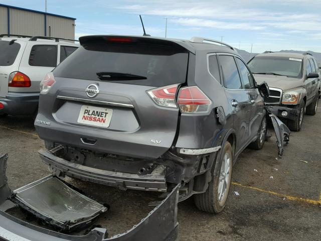 KNMAT2MT5GP716633 - 2016 NISSAN ROGUE S GRAY photo 4