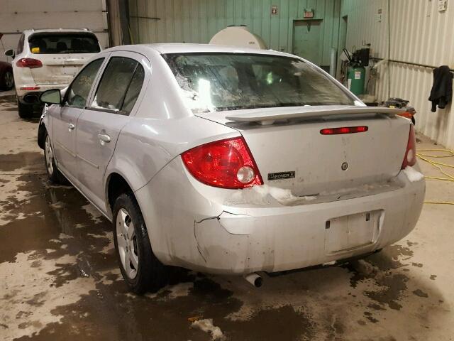 1G1AJ55FX77205136 - 2007 CHEVROLET COBALT LS SILVER photo 3