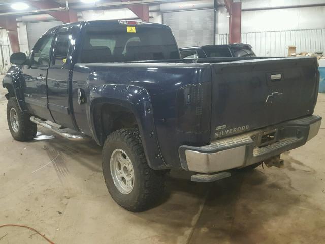 1GCSKSE33AZ110491 - 2010 CHEVROLET SILVERADO BLUE photo 3