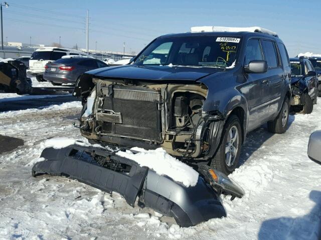 5FNYF48669B033830 - 2009 HONDA PILOT EXL GRAY photo 2