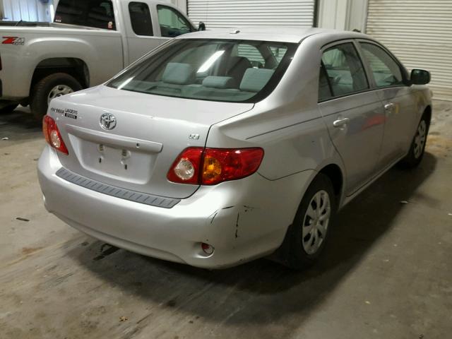 1NXBU4EE9AZ260461 - 2010 TOYOTA COROLLA BA SILVER photo 4