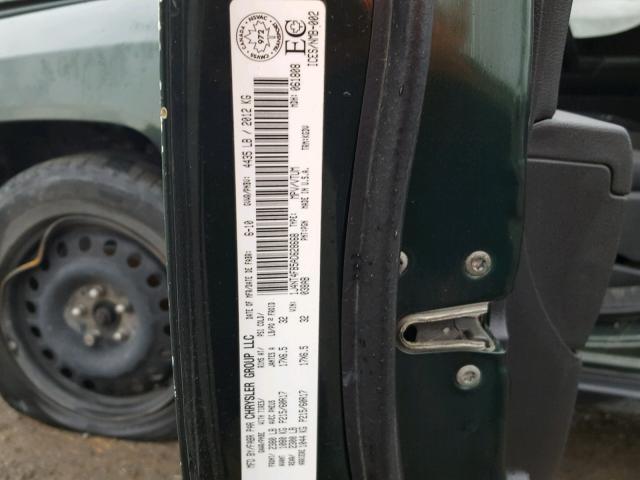 1J4NT4FB5AD628668 - 2010 JEEP COMPASS SP 绿色 照片 10