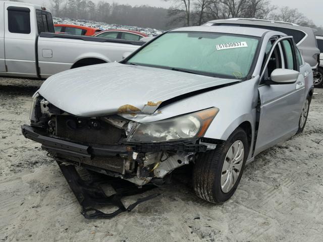 1HGCP26339A011475 - 2009 HONDA ACCORD LX SILVER photo 2