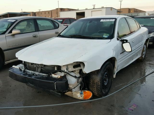 1G2NF52T01M598310 - 2001 PONTIAC GRAND AM S WHITE photo 2