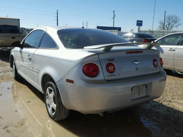 1G1AK15F877105252 - 2007 CHEVROLET COBALT LS SILVER photo 3