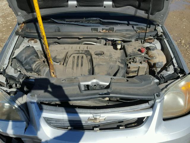 1G1AK15F877105252 - 2007 CHEVROLET COBALT LS SILVER photo 7