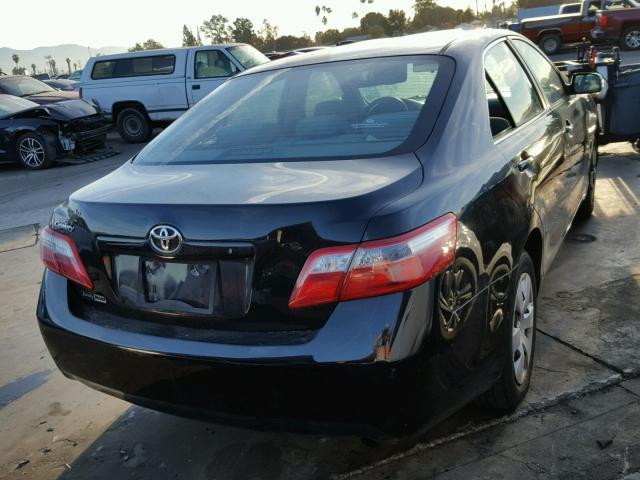 4T1BE46K38U213955 - 2008 TOYOTA CAMRY CE BLACK photo 4